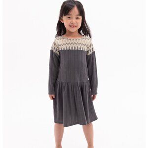 Rare Editions Comfy Casual Long Sleeve Dress
